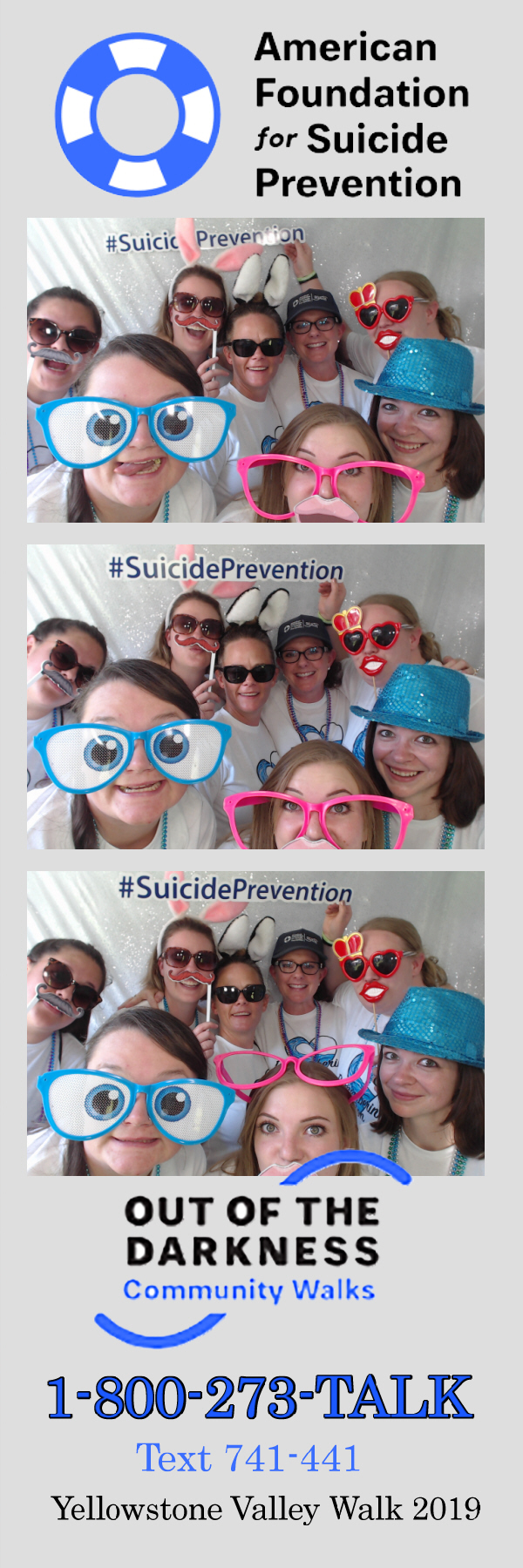 Out of the Darkness Walk 2019 | View more photos from the event at gallery.photoboothbillings.com/u/PhotoBoothBillings/Out-of-the-Darkness-Walk-2019
